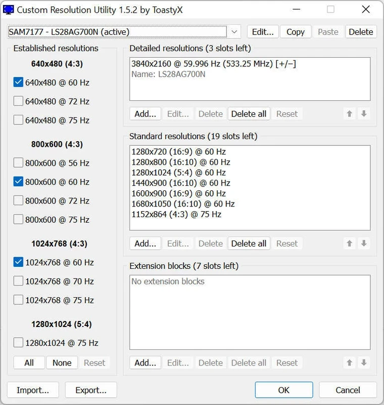 Custom Resolution Utility (CRU) — screenshot 2